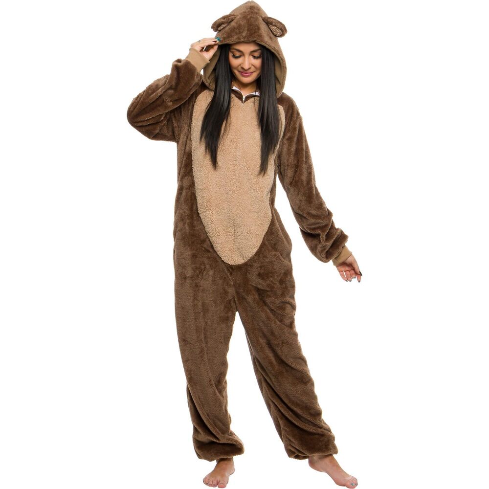 9524 Slim Fit Sherpa Adult Onesie - Animal Halloween Costume - Plush One